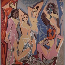 Women Les Demoiselles d’Avignon painted by Pablo Picasso in the year 1907